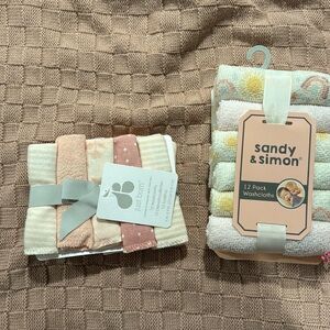 Soft wash cloths for baby.